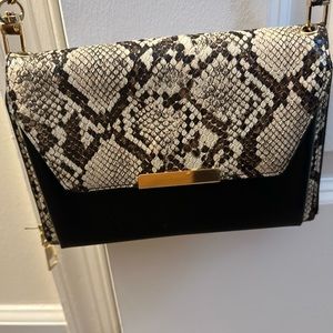 Faux Snake Skin Crossbody Bag/Wallet